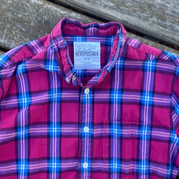 Aeropostale Cotton Button Up Shirt - Picture 3 of 6